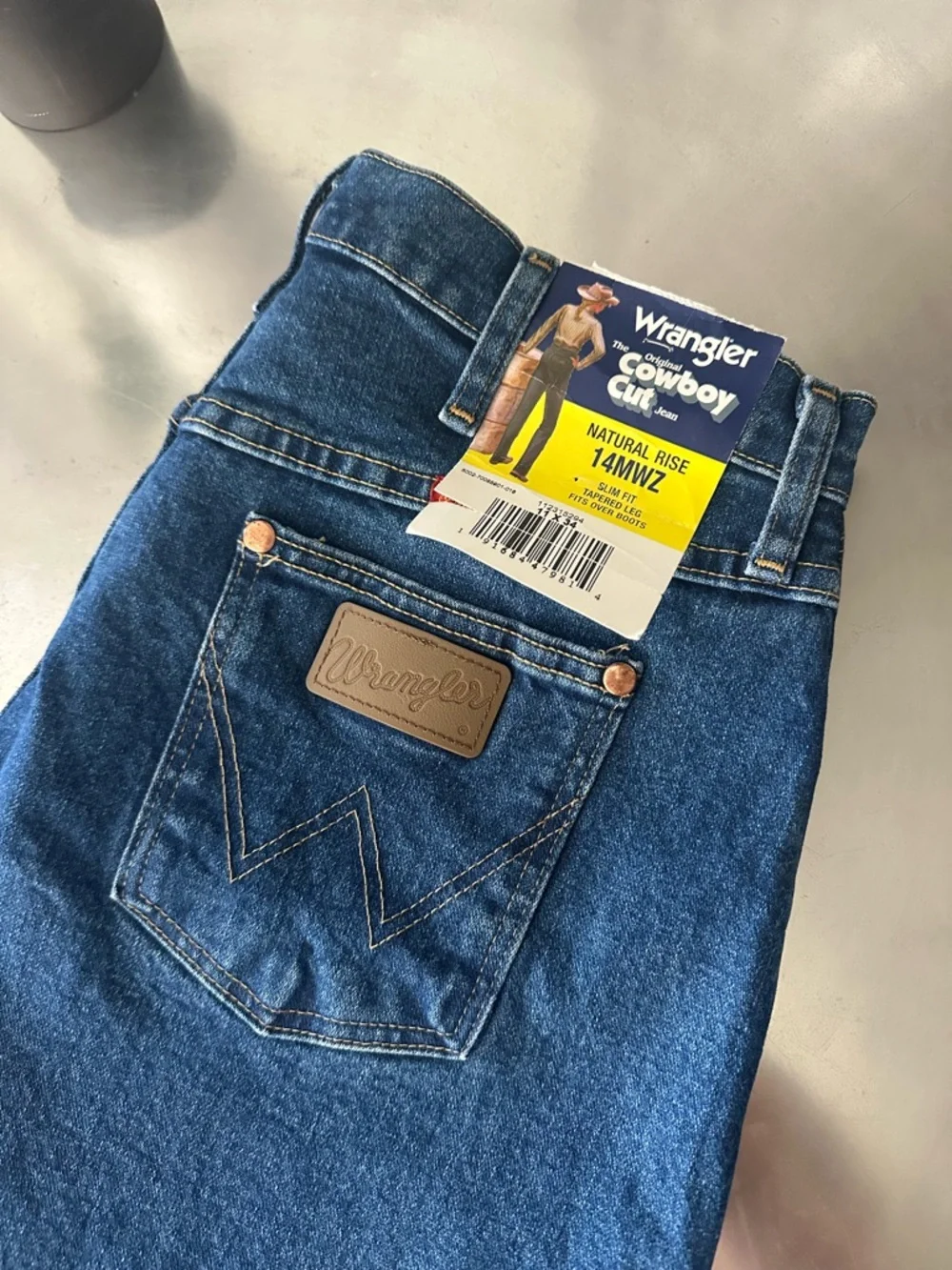 NWT Wrangler 14MWZ Jeans Cowboy Cut Slim Fit Womens size 11x34 - Picture 3 of 4